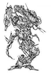 Komplexer Sci-Fi Mech