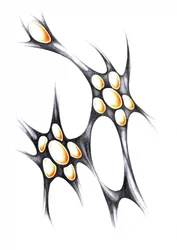 Leuchtende Organische Formen