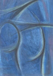 Sinnliche blaue Formen