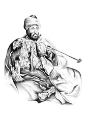 Turbanträger mit Pfeife