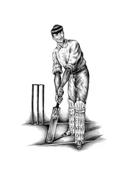 Vintage Cricketspieler