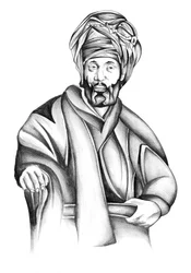 Weiser Mann mit Turban
