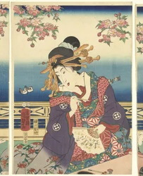 Wohlstand in den Bergen entlang des Sumida-Flusses