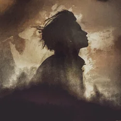 Windverwehte Silhouette
