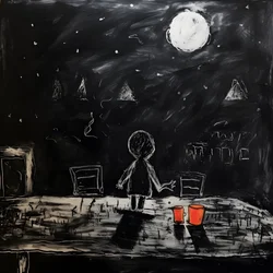 Ein Bild von einem 3-jährigen Kind gezeichnet