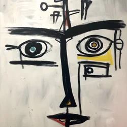 Gesicht mit 3 Augen 1