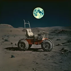 Mondkäfer, Mondlandschaft mit Kratern