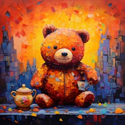 Teddybär und Honigtopf 3