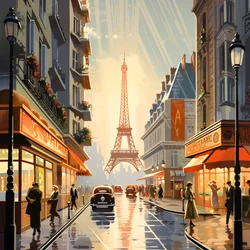 Werbeplakat, Paris, Frankreich 1