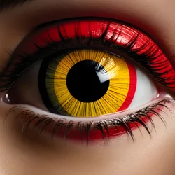 ein Auge, das wie eine Zielscheibe aussieht 3