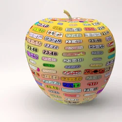 Gerahmter Apfel