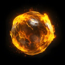 Gelber Energieklecks mit schwarzem Hintergrund 4
