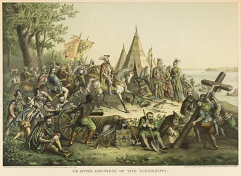 DeSotos Entdeckung des Mississippi River