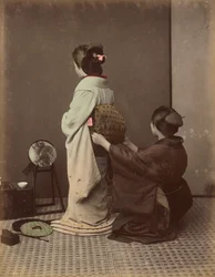 Obi anziehen