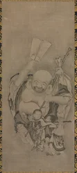 Hotei mit daoistischen Unsterblichen: Hotei