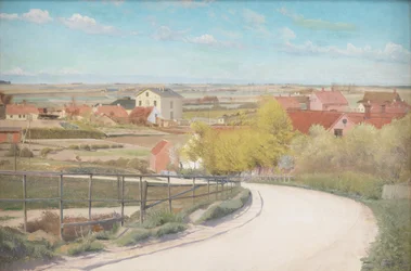 Blick von einer Straße in der Nähe von Næstved, Seeland