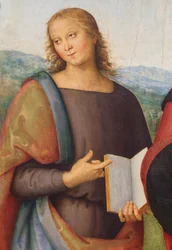 Heiliger Johannes der Evangelist und Heiliger Augustinus, 1502