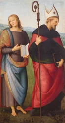 Heiliger Johannes der Evangelist und Heiliger Augustinus, 1502