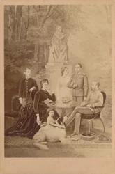 Franz Joseph I. und Elisabeth von Österreich und ihre kaiserliche Familie (Illustration)