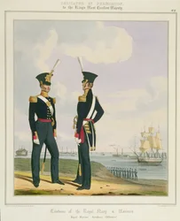 Offiziere der Royal Marine Artillery, Platte 8 aus 