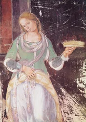 Diener mit einem Korb (Detail)