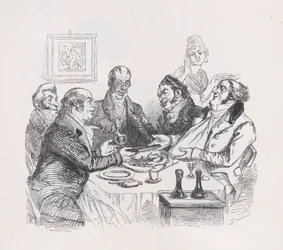 Lob des Huhns aus den Gesammelten Werken von Béranger, 1836