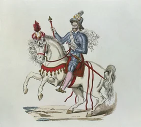 Reiterporträt von Heinrich IV. im Jahr 1596