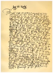 Brief von Lady Jane Grey an William Parr, 10. Juli 1553