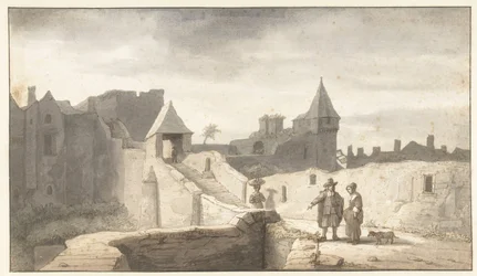 Stadtmauer bei der Erdre in Nantes