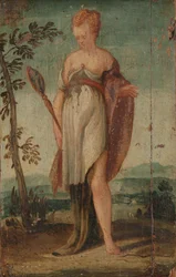 Frau mit Spiegel