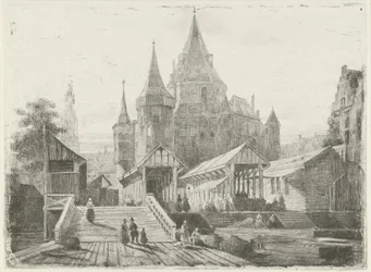 Ansicht des Nieuwmarkts in Amsterdam
