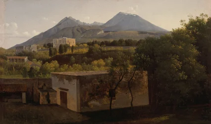 Blick auf den Vesuv von Portici, um 1824