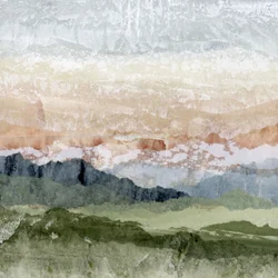Geschichtete Bergserenität