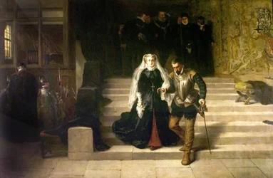 Maria Stuart wird zu ihrer Hinrichtung geführt, 1871