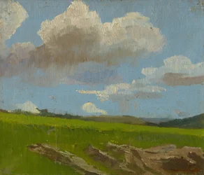 Landschaft mit Wolken