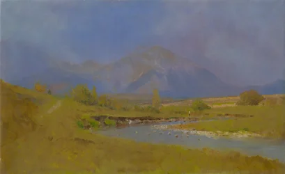 Podtatranská-Landschaft nach Frühlingsregen