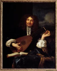 Porträt eines Mannes, der Laute spielt: vermutetes Porträt von Imbert, Kanzleischreiber des Parlaments von Aix