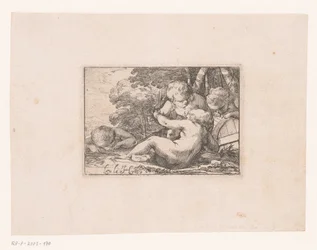 Bacchanal mit betrunkenen Putti