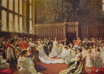 Die Hochzeit von König Georg V., 1894, um 1915