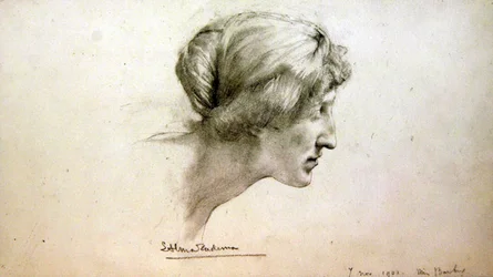 Porträtstudie von Miss Barber