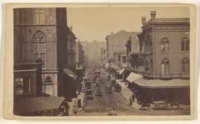 Montgomery Street von Market Street; San Francisco; Momentaufnahme