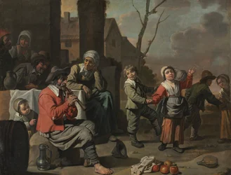 Bäuerliche Kinder beim Tanzen, 1650er Jahre