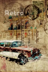 Rostiges Retro-Stadtauto
