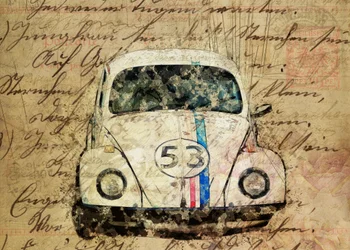 Vintage-Käfer-Kunst