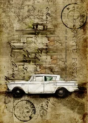 Vintage-Auto-Stadtreise