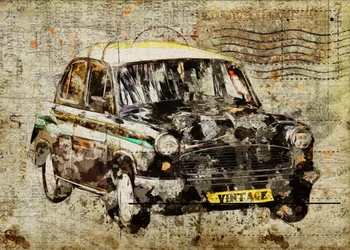 Vintage Indisches Taxi