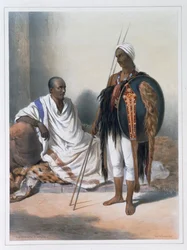 Abessinischer Priester und Krieger, 1848