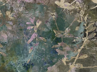 Botanische Grunge-Blätter