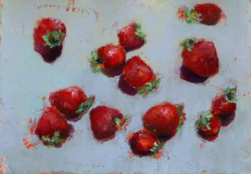 Frische Sommererdbeeren