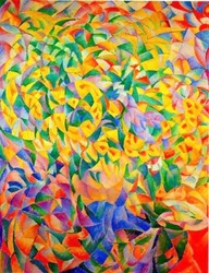 Kubistischer Blumenstrauß, ca. 1915